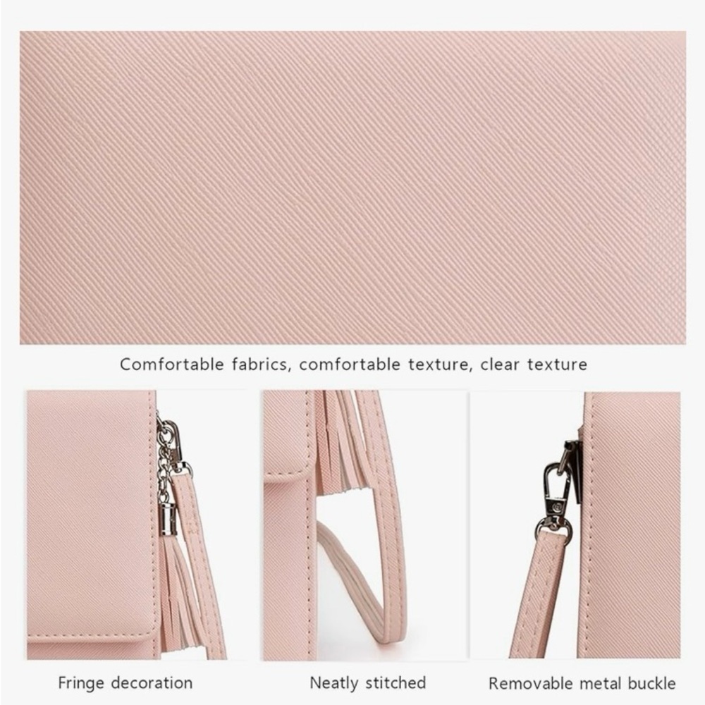 Pink Crossbody Cell Phone Purse View 6
